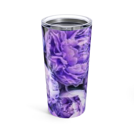 Stainless Steel Floral Tumbler 20 oz – Purple Peony
