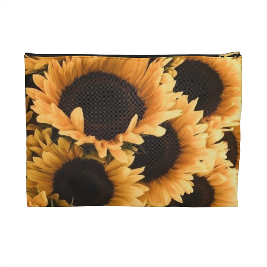 Sunflower Floral Accessory Pouch – Sunny & Cheerful
