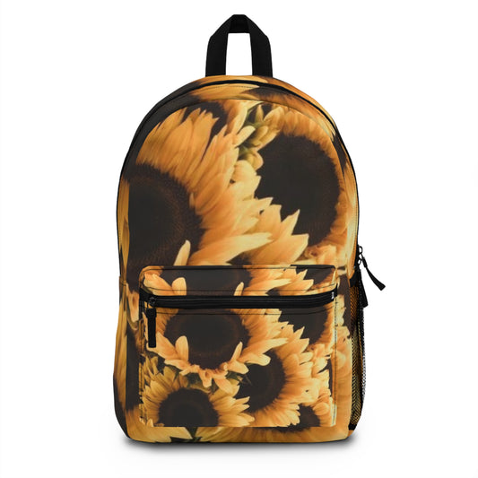 Sunflower Floral Backpack for Travel

