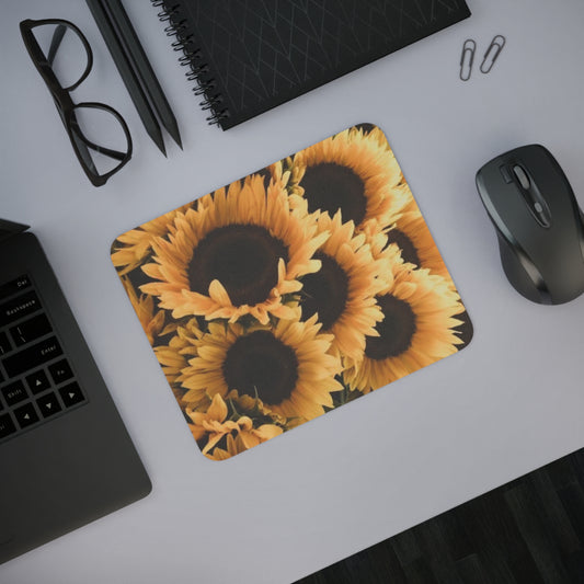 Sunflower Floral Desk Mouse Pad – Brighten Up Your Desk Space