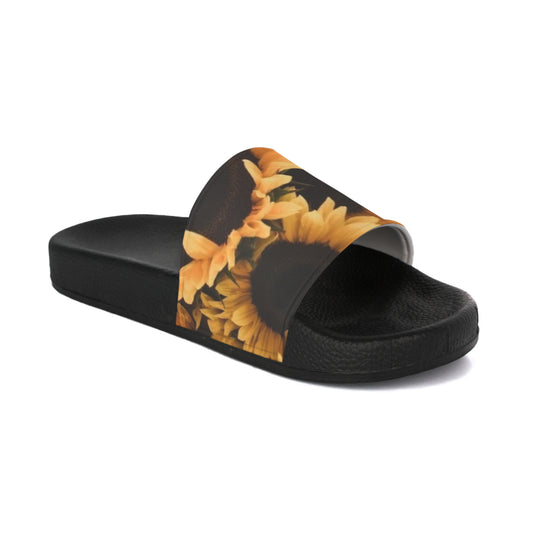Sunflower Floral Sandals – Bright & Comfortable