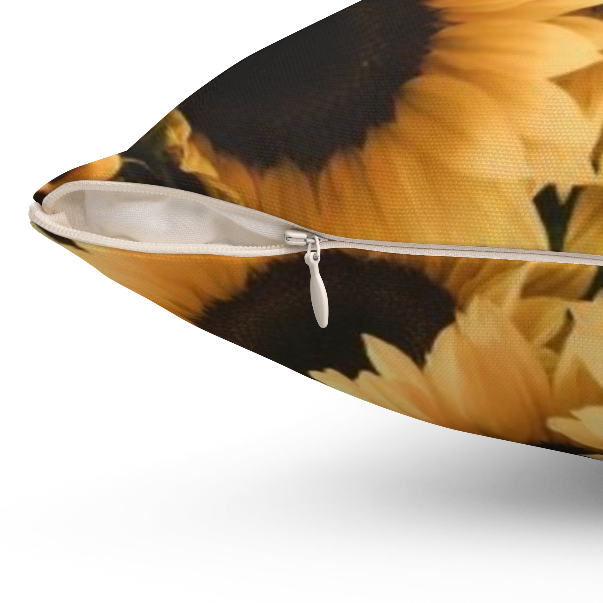 Sunflower Floral Square Pillow – Cheerful Decor Accent