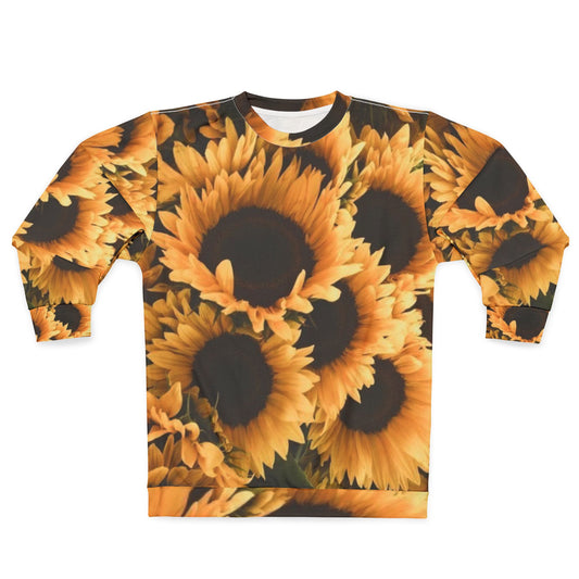 Sunflower Floral Sweatshirt – Bright, Cozy & Vibrant Design