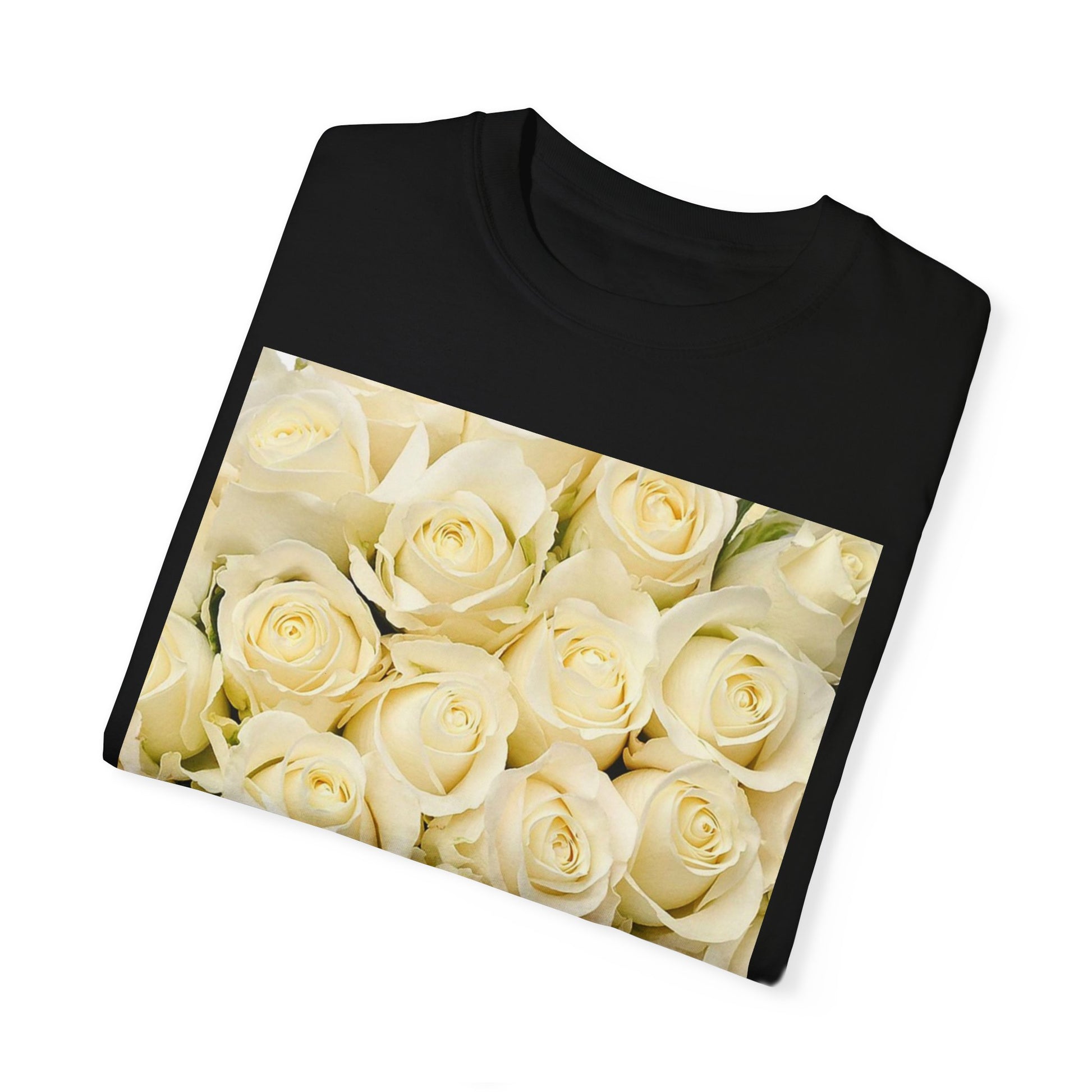 White Roses Floral T-shirt Relaxed Fit