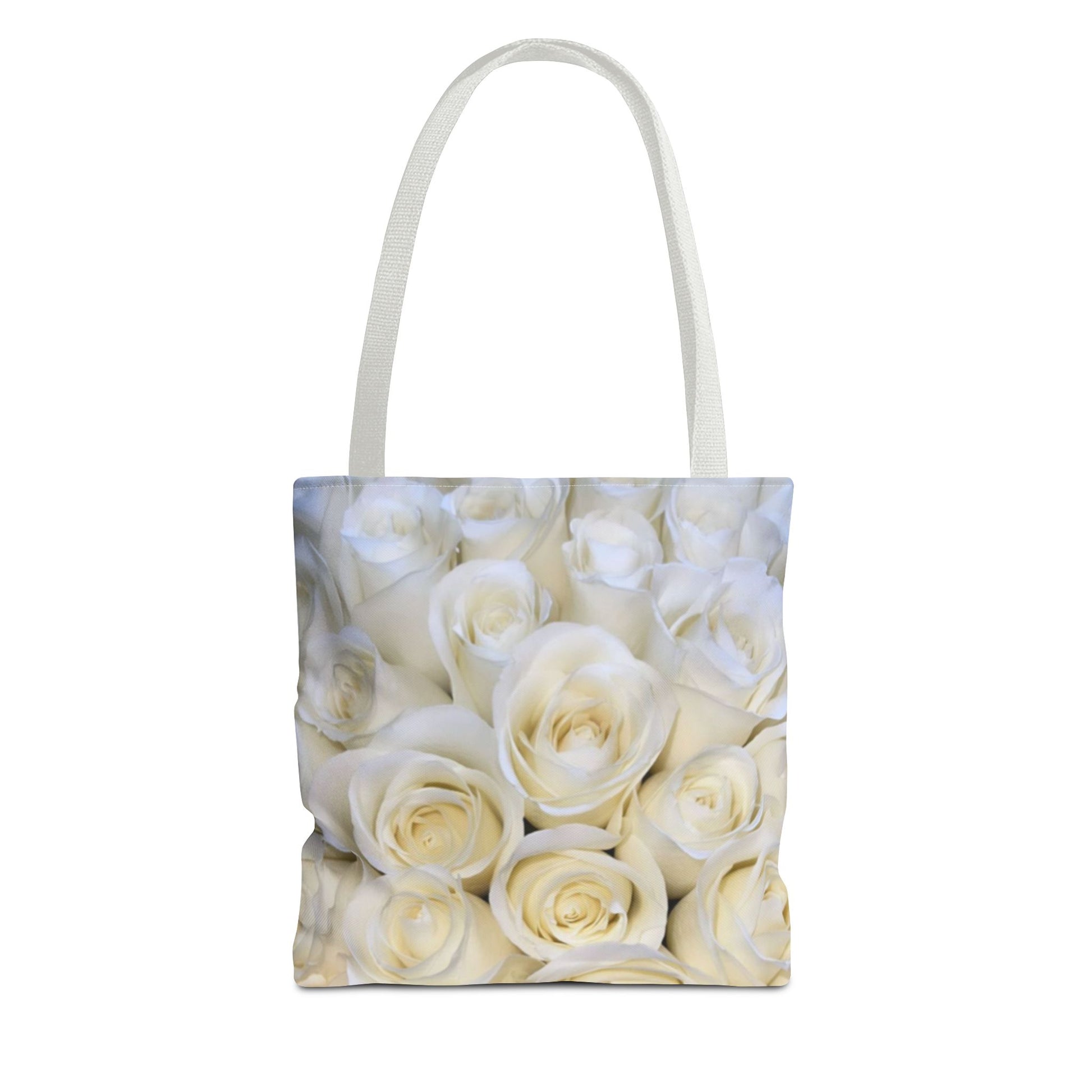 White Roses Floral Tote Bag for Women – Classic & Elegant