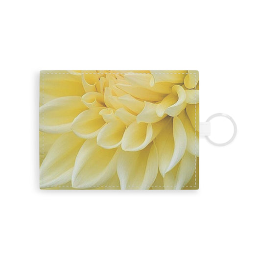Yellow Dahlia Floral Card Holder – Bright & Bold